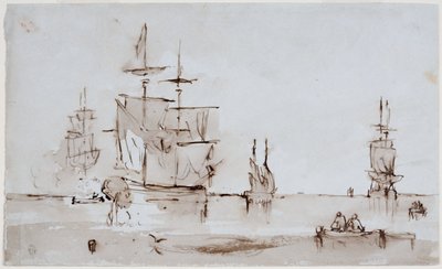 Compositional Study for a Seascape by John Wilson Carmichael